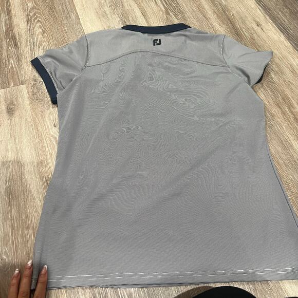 Foot Joy FJ End On End Open Collar Women Navy Blue Medium M - Picture 4 of 4